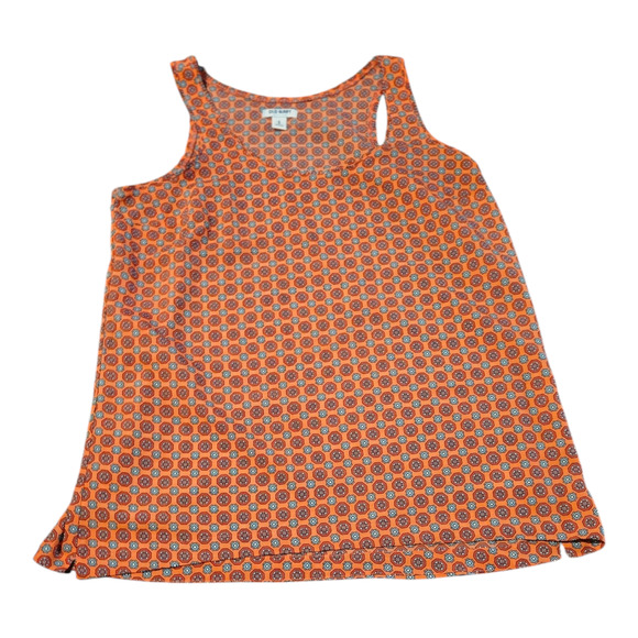 Old Navy Medium Orange Sleeveless Shirt - Picture 1 of 7